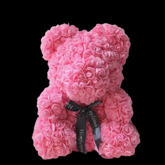 Rose Bear Teddy Bear Elegant Foam Birthday Wedding Valentine's Day Gifts - Picture 3 of 3